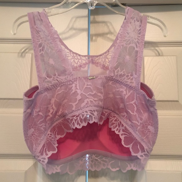 Pale Pink Padded Lace Bralette-Like new! So pretty - Picture 2 of 4